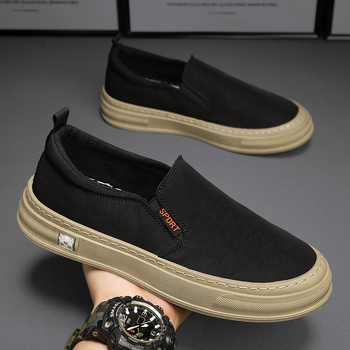 2023 Jarné a letné priedušné retro plátené topánky, ležérne pánske topánky v kórejskom štýle, študentské topánky, nízke športové topánky, moderné topánky