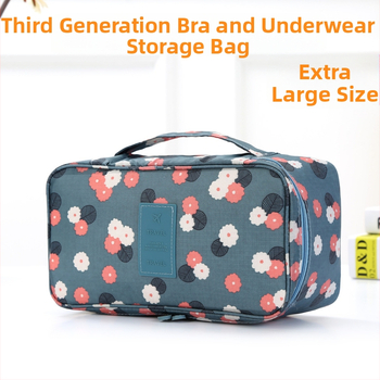 Uus lilleline riidest aluspesu aluspesu hoiukott reisirinnahoidja organiseerimiskott kaasaskantav pesukott eriti suur veekindel