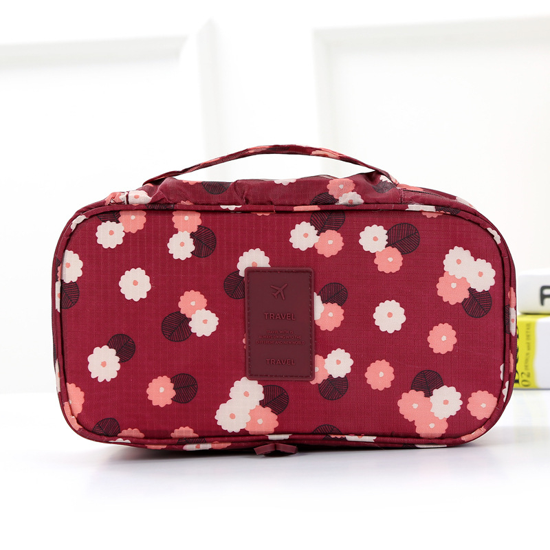 Uus lilleline riidest aluspesu aluspesu hoiukott reisirinnahoidja organiseerimiskott kaasaskantav pesukott eriti suur veekindel