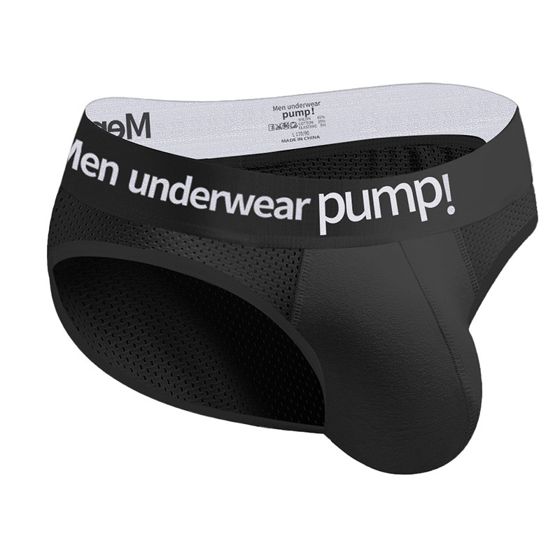 Секси мъжки бикини от мрежест плат, класически черно-бели, удобни спортни бикини с ниска талия за фитнес за мъже