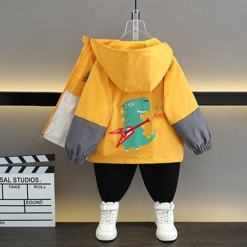 Dječja proljetna i jesenska jakna s crtanim printom u korejskom stilu, tanki kaput dugih rukava za djevojčice, svestrana