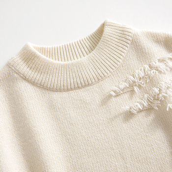 Есенен раиран пуловер за момчета, нов корейски детски есенен плетен пуловер, пуловер, есенен топ за момчета, модерен