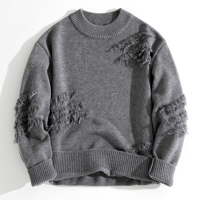 Есенен раиран пуловер за момчета, нов корейски детски есенен плетен пуловер, пуловер, есенен топ за момчета, модерен