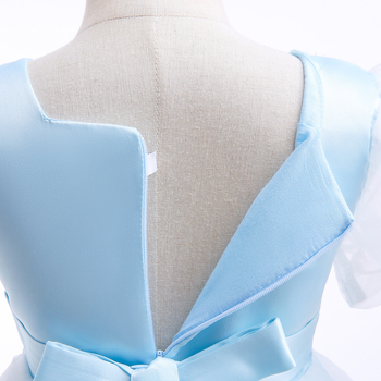 Νέο φόρεμα για κορίτσια εξωτερικού εμπορίου, vintage παιδικά ρούχα με φουσκωτά μανίκια, κεντημένο μακρύ φόρεμα πριγκίπισσας