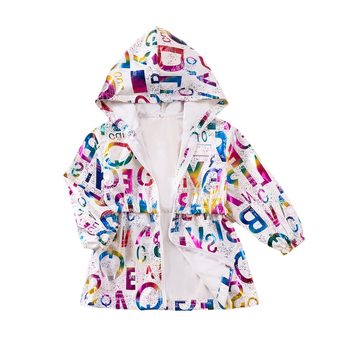 Σε απόθεμα Άνοιξη και Φθινόπωρο Νέα Αγόρια και Κορίτσια Μπουφάν με Γράμμα και Μπρονζέ Φωτεινό Μπλούζα με Κουκούλα και Φερμουάρ, Μακρύ Μπλούζα Casual Temu