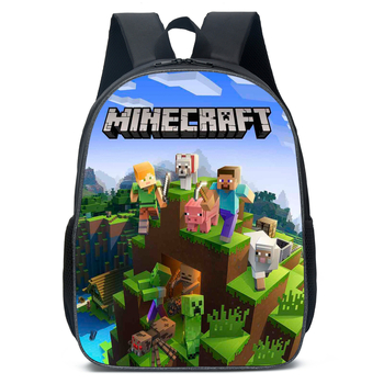 Моят свят Ученик Minecraft Ученичка Детска анимационна раница Раница