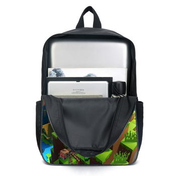 Моят свят Ученик Minecraft Ученичка Детска анимационна раница Раница