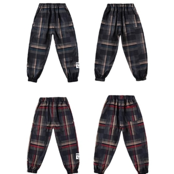 Laste poiste ruudulised püksid 2024. aasta uued suvised teksad kevadeks ja sügiseks, õhukesed suured laste lääne stiilis püksid