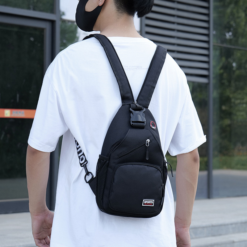 2024 m. naujas laisvalaikio vyriškas krūtinės krepšys, didmeninė prekyba, didelės talpos daugiafunkcis mados kuprinės tendencija, pečių krepšys per petį
