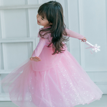 Μακρύ φόρεμα για κορίτσια άνοιξης και φθινοπώρου, Frozen Elsa Princess Dress, Παιδικό φόρεμα για το Halloween