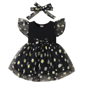 2023 Amazon Foreign Trade Explosions Βρεφικό φόρεμα, φόρεμα με ματιών, φόρεμα πουκάμισο, φόρεμα με λουλούδια και ματιών για κορίτσια