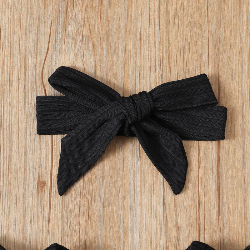 Letná jednofarebná letná dievčenská taška s lietajúcim rukávom, trojuholníkový overal, kockovaná krátka sukňa, šatka