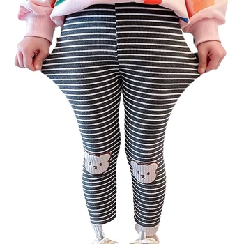 Παιδικό παντελόνι για κορίτσια, άνοιξη και φθινόπωρο, μωρουδίστικο, μοντέρνο, κορεατικό, ριγέ, ελαστικό παντελόνι για εξωτερικά ρούχα, με στάμπα, για μωρά, μοντέρνα, κορεατική έκδοση, με σχέδια κινουμένων σχεδίων