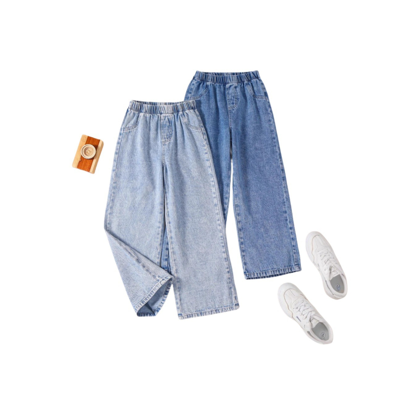 Piiriülesed laste riided, tüdrukute teksad, sügis- ja talvelaste laiad püksid, väliskaubanduse laste riided, Euroopa ja Ameerika tüdrukute püksid