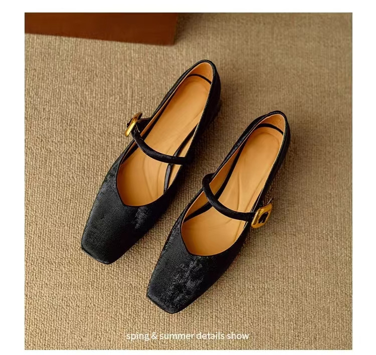 Vintage Mary Jane cipele za žene, nove proljetne i višenamjenske cipele u francuskom stilu Chanel, luksuzne, elegantne, s niskom petom i jednim slojem