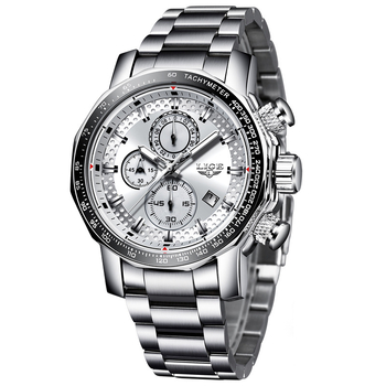 LIGE LIGE 9902 ehtne multifunktsionaalne äri-, spordi-, vabaaja- ja veekindel kvartskell meestele