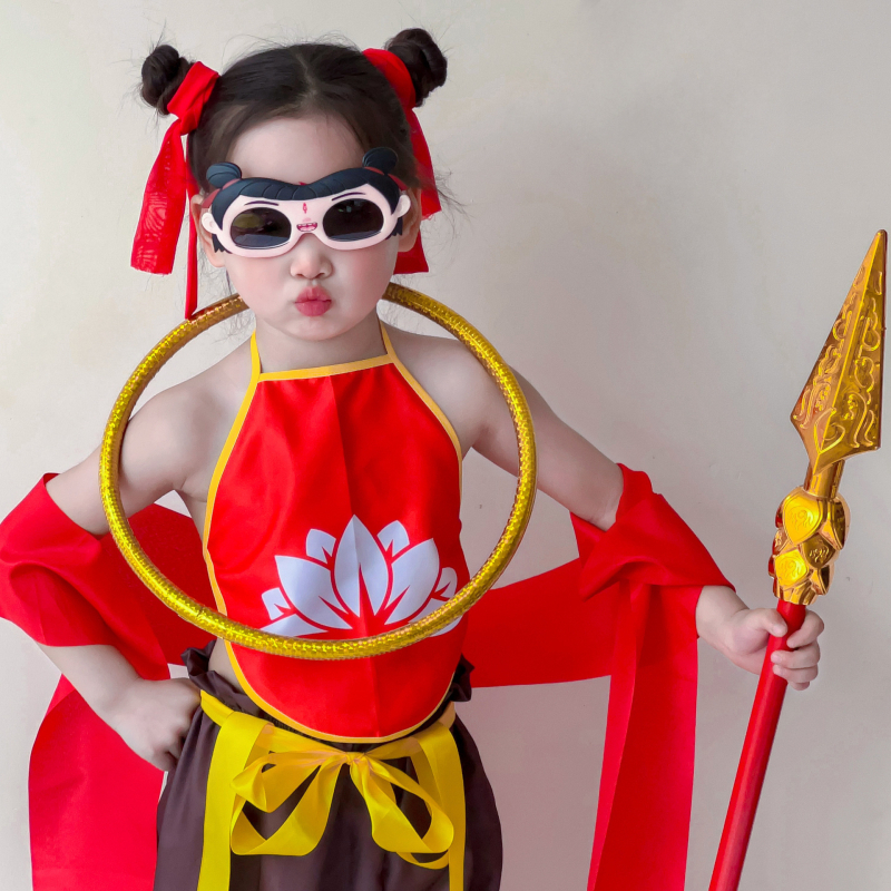 Nezha Ao C sunčane naočale za djecu, polarizirane sunčane naočale, anti-ultraljubičaste, slatke crtane dječje TPEE naočale za dječake i djevojčice