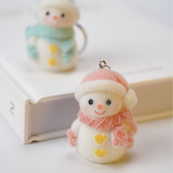 Τρισδιάστατος χιονάνθρωπος από συρρέουσα ρητίνη, χαριτωμένη τσάντα με κρεμαστό κόσμημα, μπρελόκ, στολίδια αυτοκινήτου, δώρο για ζευγάρια, κούκλα DIY