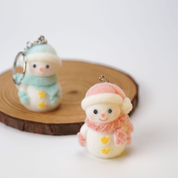 Τρισδιάστατος χιονάνθρωπος από συρρέουσα ρητίνη, χαριτωμένη τσάντα με κρεμαστό κόσμημα, μπρελόκ, στολίδια αυτοκινήτου, δώρο για ζευγάρια, κούκλα DIY