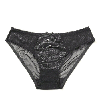 Ευρωπαϊκό και αμερικανικό στυλ PU δέρμα πύθωνα σέξι εσώρουχα προοπτικής γυναικεία ελαφριά δαντελένια σλιπ σεξ καθαρό σορτς με χαμηλή μέση