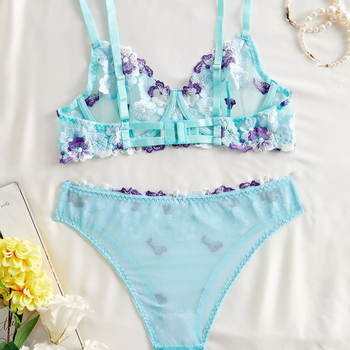 Cabano Διασυνοριακό Ευρωπαϊκό και Αμερικανικό Σέξι Σουτιέν με Διαφανές Φλοράλ Κέντημα και Δαντέλα, Σέξι Σουτιέν, Κορίτσια, Pure Desire