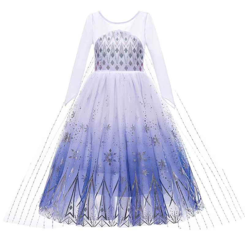 Frozen Two Princeza Aisha Haljina dugih rukava Djevojačka haljina Haljina za Noć vještica Cos Haljina za pod