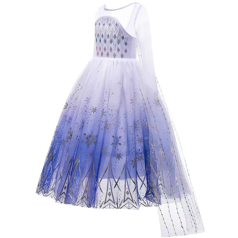 Frozen Two Princeza Aisha Haljina dugih rukava Djevojačka haljina Haljina za Noć vještica Cos Haljina za pod