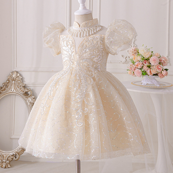 Παιδικό φόρεμα πριγκίπισσας για κορίτσια, ελαφρύ πολυτελές φόρεμα με πιάνο υψηλής ποιότητας, φόρεμα για γάμο και πάρτι γενεθλίων για κορίτσια λουλουδιών