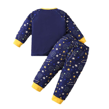 Poiste koduriided, kevad- ja sügisriided, multifilmidega autoteemaline pullover, kaheosaline laste pidžaama, moodne lasteriietus