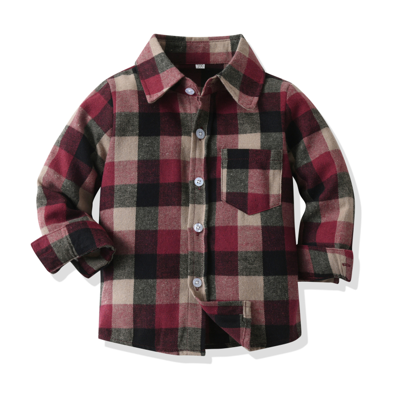 Dječja odjeća za proljeće i jesen 2024., nova dječja karirana košulja s reverom i tregerima, dvodijelna dječja muška odjeća za nastupe