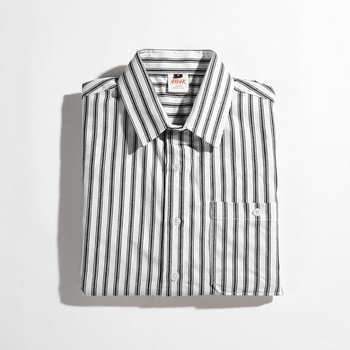 Мъжка риза с дълъг ръкав, пролет и есен 2024, нова ревера, семпла тенденция, раирана риза, мъжка мода, поколение коса