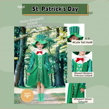 Παιδική Στολή Ρόλων για Αγόρια και Κορίτσια, Έθνικ Στυλ, για την Ημέρα του Αγίου Πατρικίου