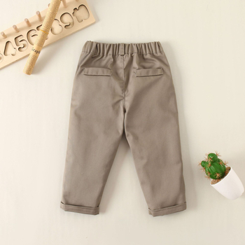 Παιδικά παντελόνια All-Match για αγόρια Άνοιξη και Φθινόπωρο Νέα μονόχρωμα παιδικά casual παντελόνια Παντελόνια κοστουμιού
