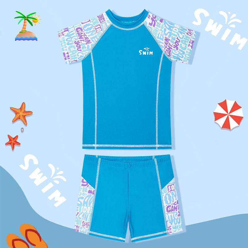 Nové detské plavky pre chlapcov 2025 Nové delené plavky pre chlapcov, profesionálne tréningové plavky, veľkoobchod s plavkami