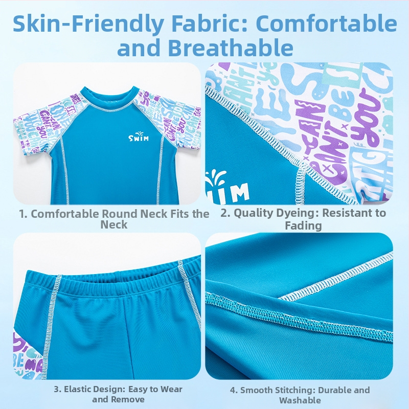 Nové detské plavky pre chlapcov 2025 Nové delené plavky pre chlapcov, profesionálne tréningové plavky, veľkoobchod s plavkami