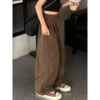 Letné dievčenské nohavice, voľné nohavice pre deti z Južnej Kórey, detské oblečenie z roku 2024, nové detské nohavice, voľné, univerzálne, trendy