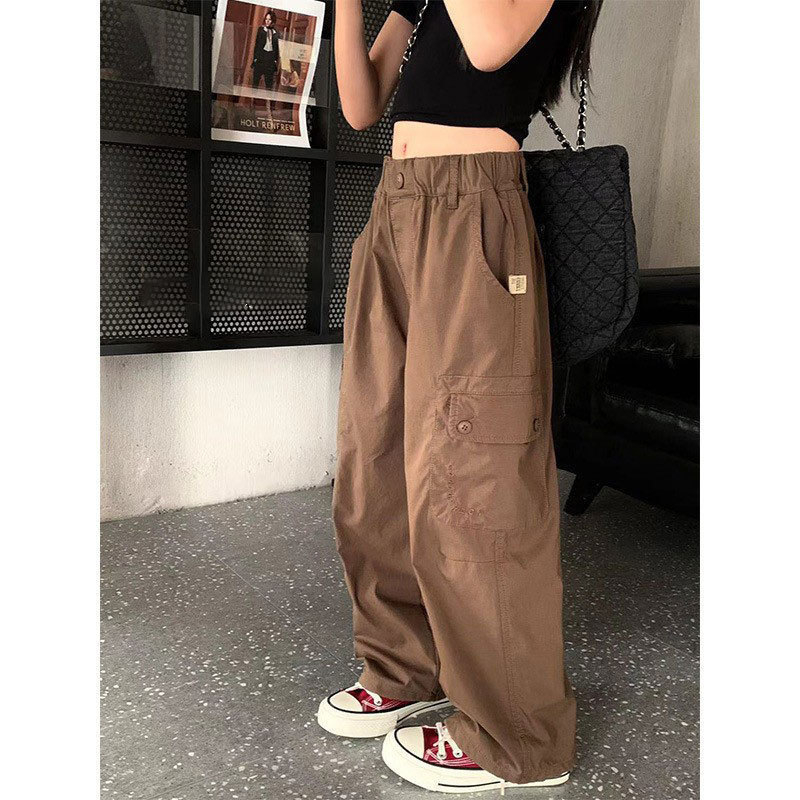 Letné dievčenské nohavice, voľné nohavice pre deti z Južnej Kórey, detské oblečenie z roku 2024, nové detské nohavice, voľné, univerzálne, trendy