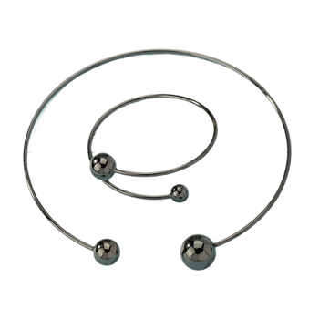 Naiste ümmarguse palliga vaskkaelusega Euroopa ja Ameerika sõrmuskäevõru isikupärastatud enimmüüdud igapäevariiete Jaapani ja Korea ehtekomplekt