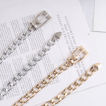 Euroopa ja Ameerika metallvöö meeste ja naiste pükste ketiga universaalne lihtne retro hiphop-ülikond jk vööketiga teksarihm