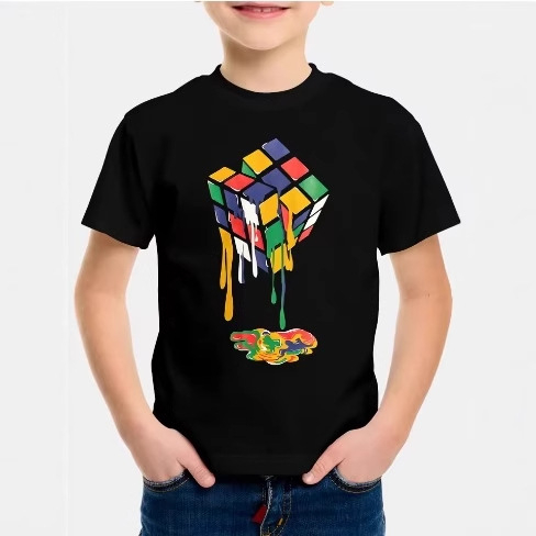 Lasteriided Topid T-särgid Poisid Lõuna-Korea Melt Magic Cube laste riided 2024 laste riided