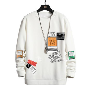 Мъжки пуловер с кръгло деколте, подходящ за ежедневна мода, 2022 г., с трансграничен цвят, подходящ за пролет и есен