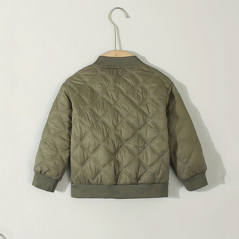 Prekogranični dječakov jesenski i zimski kaput Dječje odijelo za bejzbol u zapadnjačkom stilu s pamučnom podstavom Dječja topla jakna s patentnim zatvaračem Jakna s pamučnom podstavom