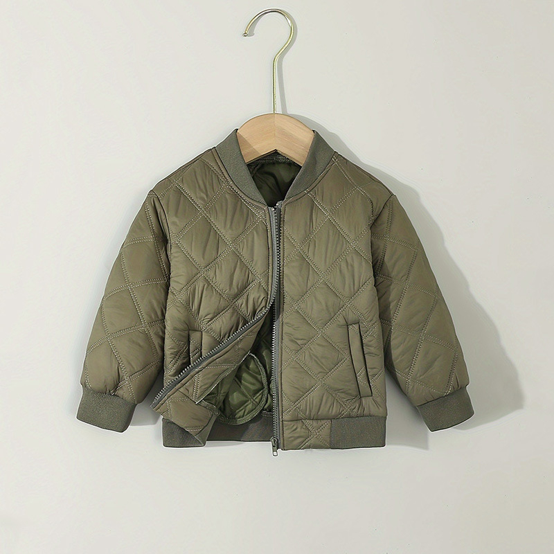 Prekogranični dječakov jesenski i zimski kaput Dječje odijelo za bejzbol u zapadnjačkom stilu s pamučnom podstavom Dječja topla jakna s patentnim zatvaračem Jakna s pamučnom podstavom