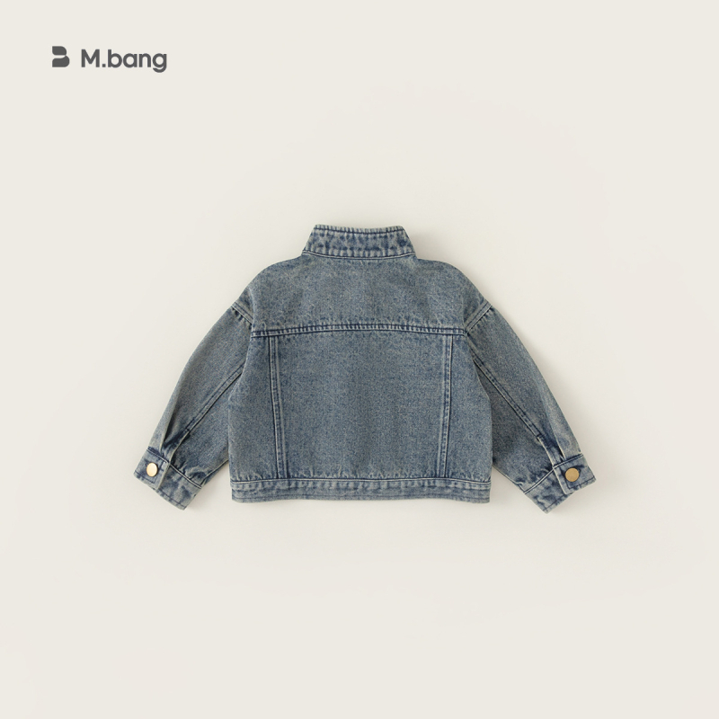 „Youbao“ vaikiški drabužiai, mergaitėms, džinsinis švarkelis, rudens drabužiai, vaikiškas trumpas švarkelis su apykakle, kardiganas Qy24049