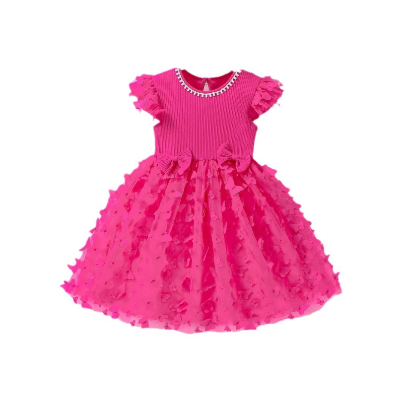 Letné detské oblečenie dievčenské princeznovské šaty šaty nový štýl dievčenské pontónové šaty pre stredný vek narodeniny ročné detské šaty šaty