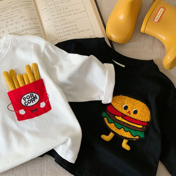 Detské jarné tričko Boogatang, chlapčenské tričko s dlhým rukávom, kórejská verzia, dievčenské tričko s 3D kreslenými motívmi, jarné detské oblečenie 2025