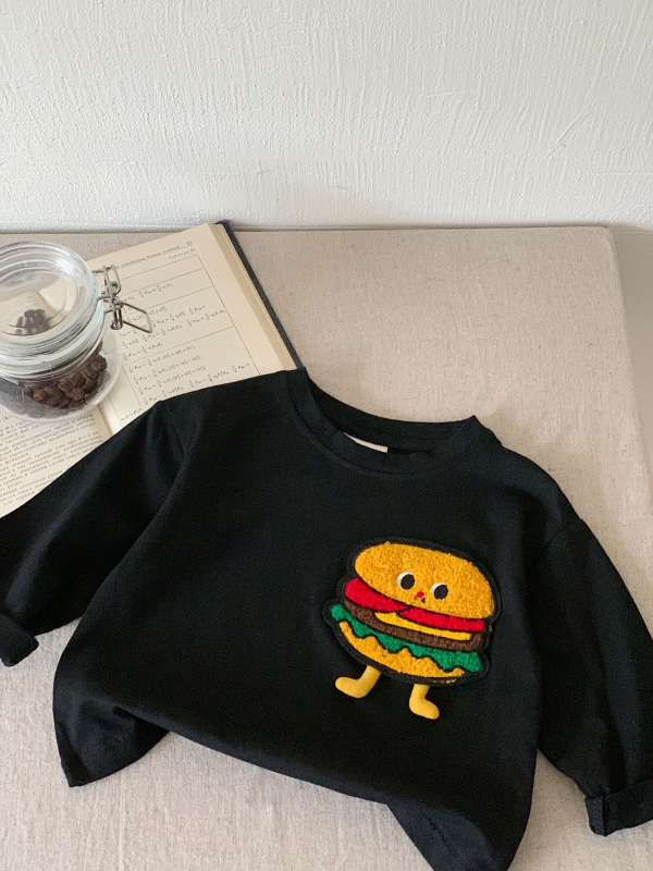 Detské jarné tričko Boogatang, chlapčenské tričko s dlhým rukávom, kórejská verzia, dievčenské tričko s 3D kreslenými motívmi, jarné detské oblečenie 2025