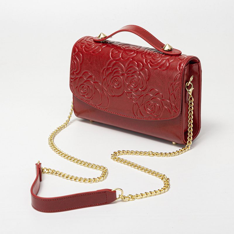 Moteriškas krepšys per petį 2024 m. Naujas natūralios odos pirmojo sluoksnio karvės odos aukštos kokybės madingas krepšys, lengviausiai derantis prie karvės odos pečių krepšio