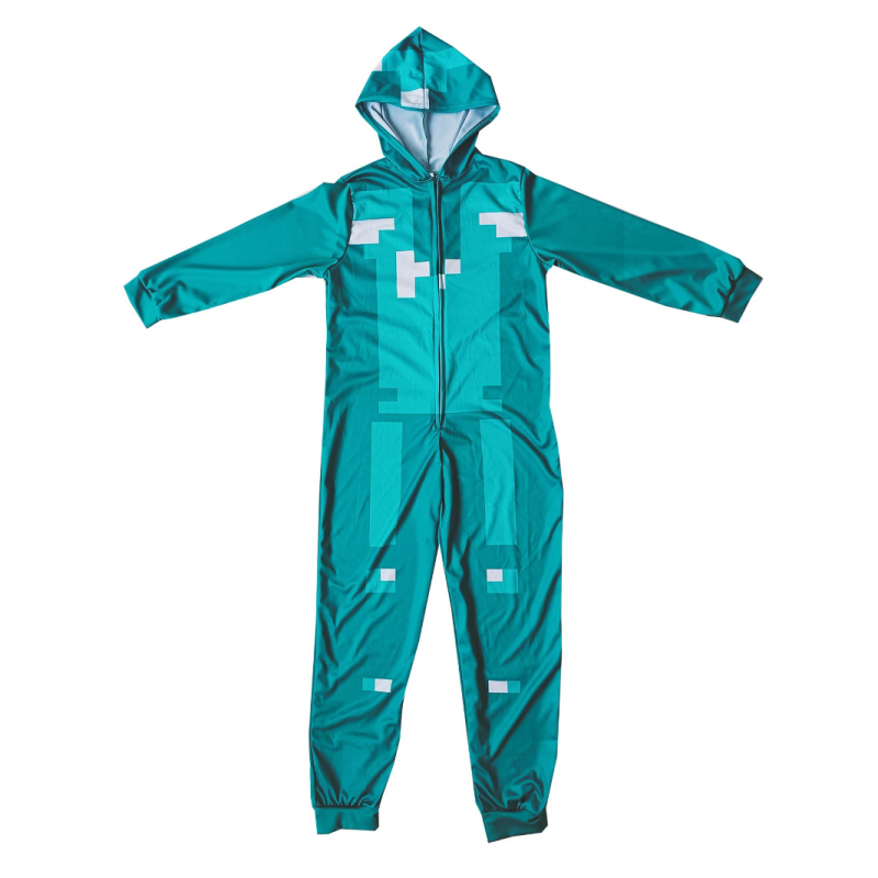 Halloween zeleni karirani kostim za cosplay, kostim za izvedbu, dijamantni oklop za djecu