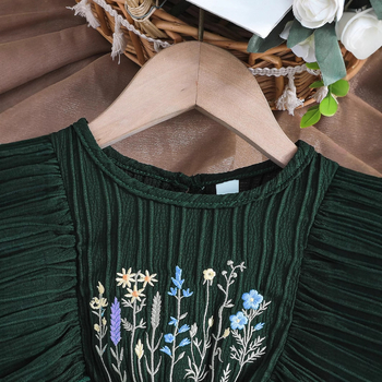 Αποκλειστικά για όλες τις χώρες—Αμάνικο φόρεμα με ριμπ ύφανση για μωρά και νήπια, ανοιξιάτικο και καλοκαιρινό στυλ με εξατομικευμένη διακόσμηση κεντήματος, μοντέρνο και άνετο στυλ